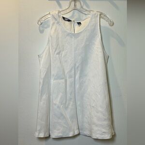Lands end size L 14-16 100% linen tank